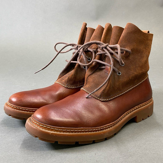 1h1 Clarks クラークス Trace Dusk レースアップ ワークブーツ デザートブーツ シューズ ブラウン レザー スウェード メンズt18r