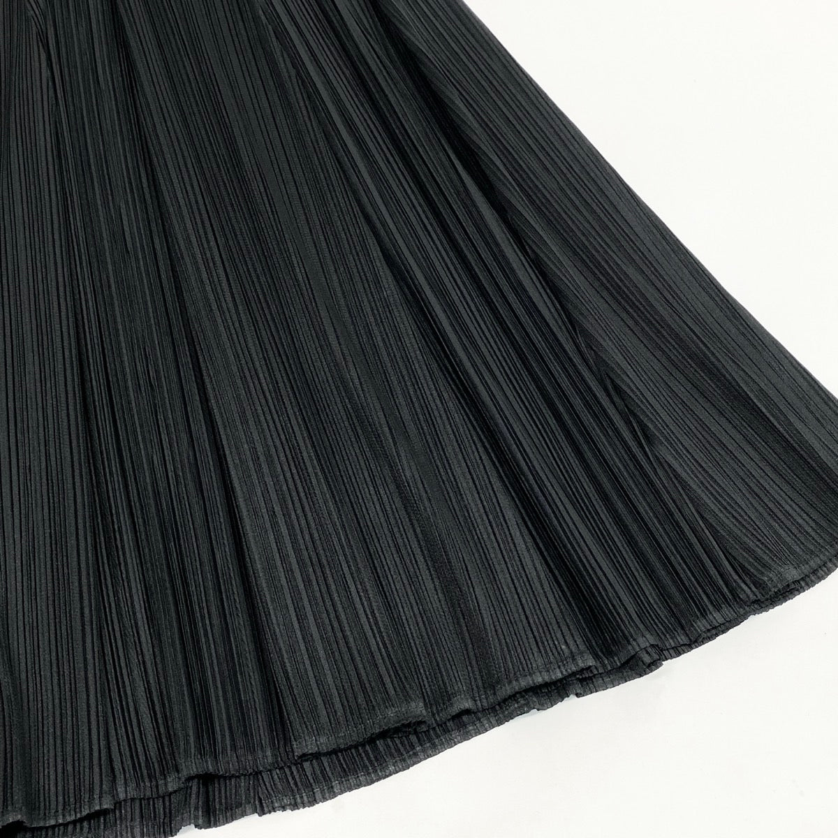 Ag10 【美品】 PLEATS PLEASE プリーツプリーズ ロングスカート プリーツ加工 PP01-JG103 サイズ3 ブラック ポリエステル100％ レディースta1