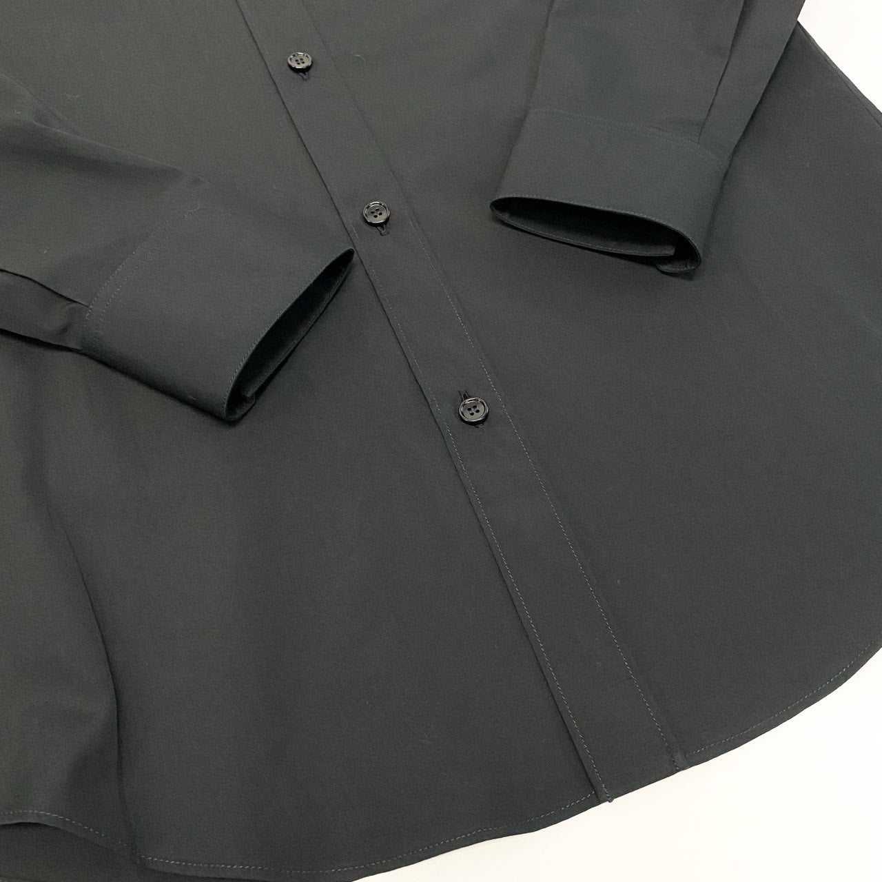 59a21 CELINE セリーヌ by エディスリマン 2C154808E Classic shirt 長袖シャツ ブラックシャツ ドレスシャツ サイズ39 ブラック メンズ トップスk02i