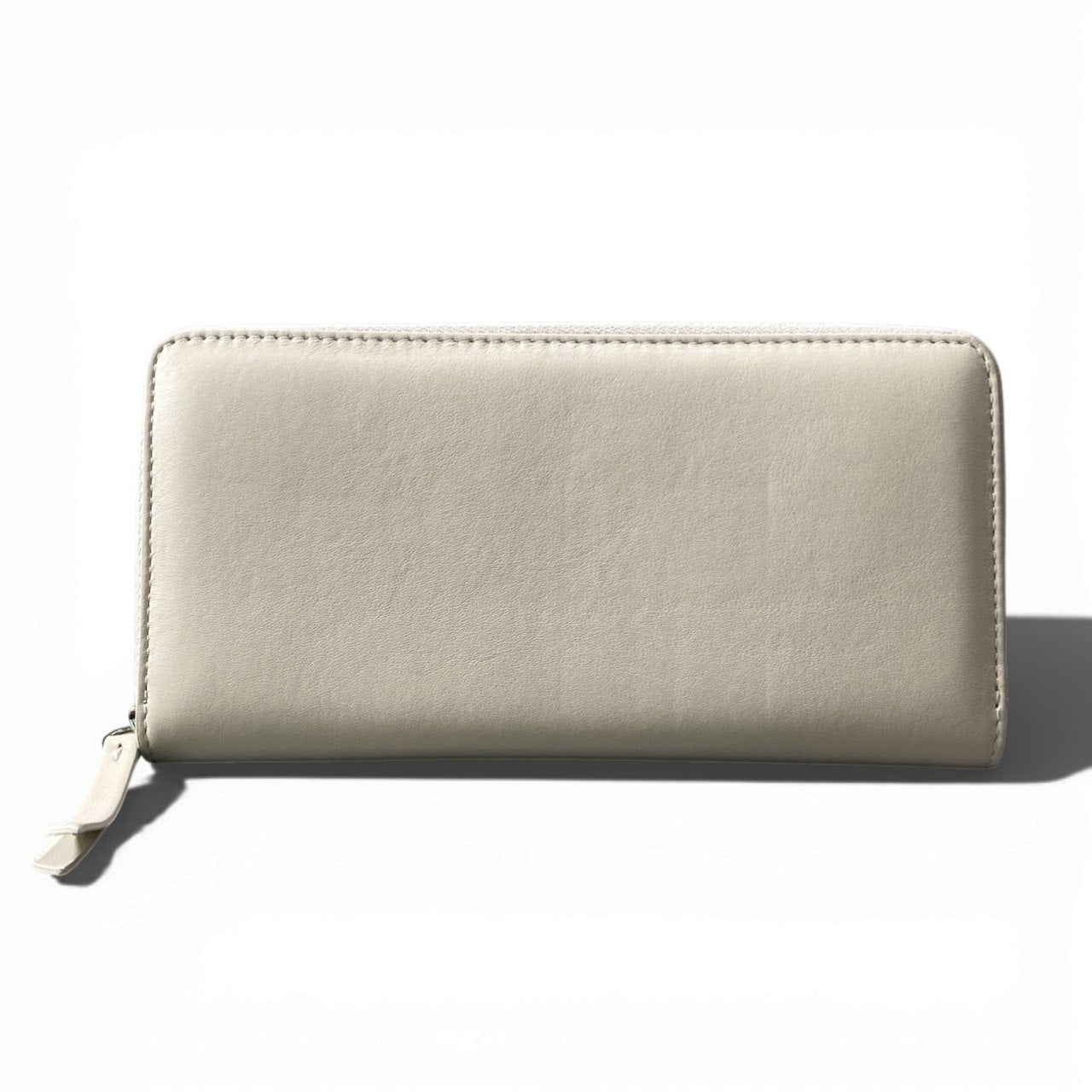 c17 【未使用品】Maison Margiela メゾンマルジェラ クリーム レザー 4つタグ ロングウォレット 長財布 レディース ユニセックスk02i