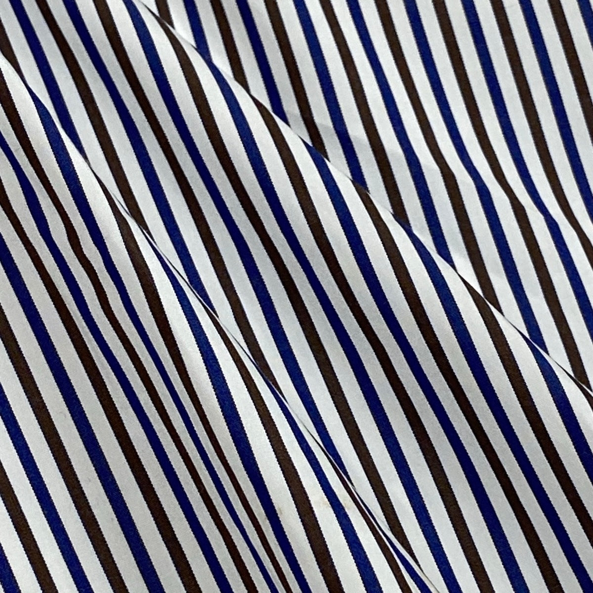 Ej9 【未使用タグ付】 LOUIS VUITTON ルイヴィトン ロングスリーブ ストライプシャツワンピース RW191W BU4F GDR10 サイズ34 ブルー ホワイト ブラウン コットン100％ レディースu02t