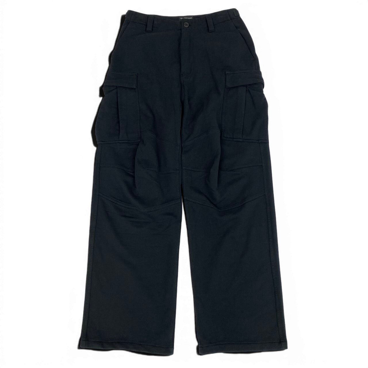 Md23 BALENCIAGA バレンシアガ 23ss Kick Cargo Pants スウェット カーゴ バギーパンツ 720243 サイズXXS ブラック コットン100％ ユニセックス 男女兼用k02i