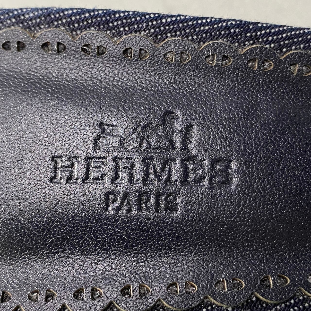【極美品】 HERMES エルメス GWLADYS グラディス シェーヌダンクル デニムサンダル チャンキーヒール サイズ40 インディゴ レディースk02i