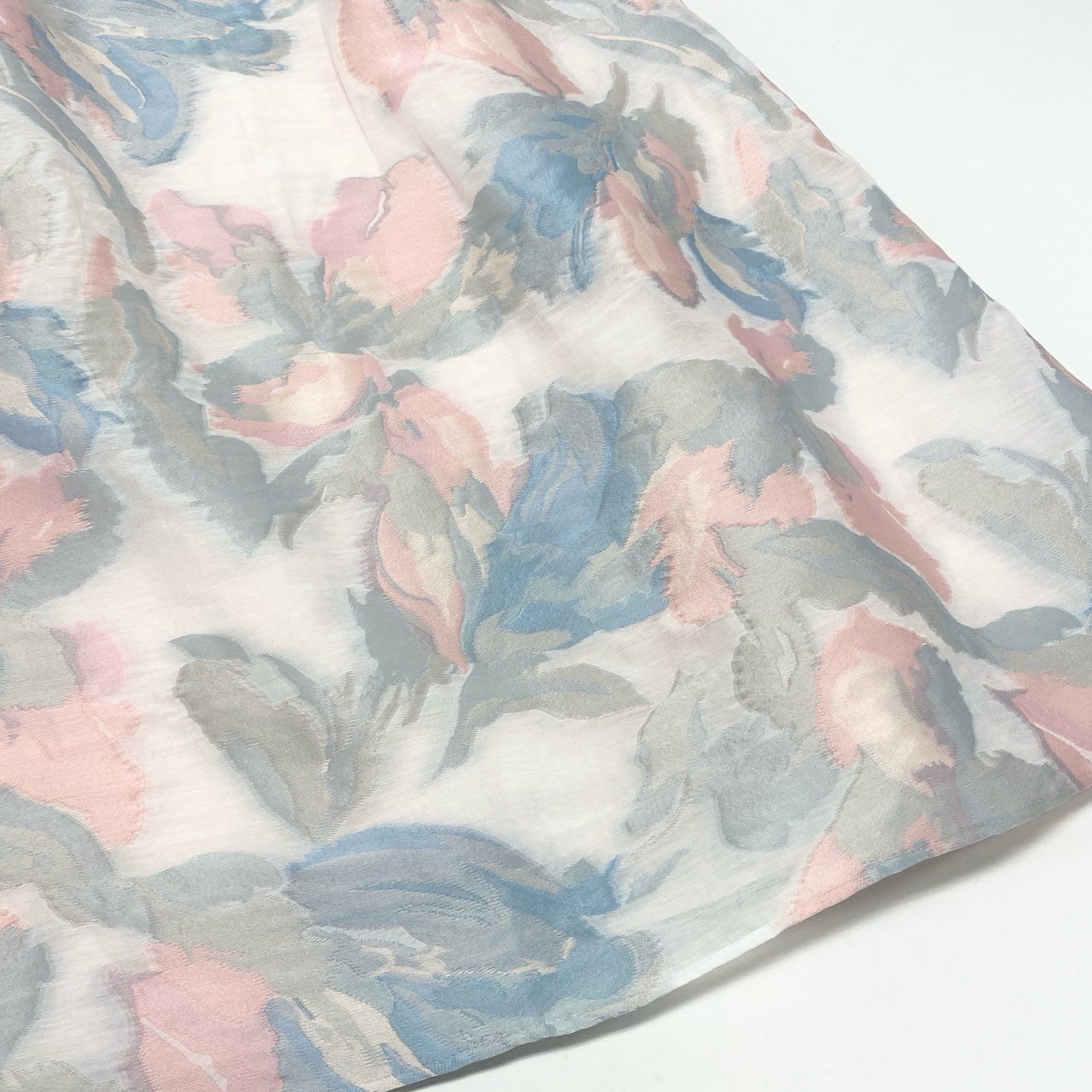 47k5 TOCCA トッカ MOONLIGHT ムーンライトドレス 22aw ジャガード ノースリーブワンピース 花柄 洗える○ レディース 女性用 OPTOSS0310 2 サックスブルー系o07t