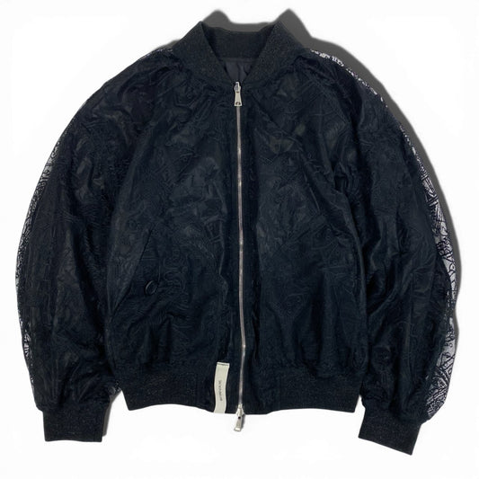 b26 SHINYA KOZUKA シンヤコズカ 25SS リバーシブル ボンバージャケット 2501SK28 ブラック メッシュ MA-1t18r
