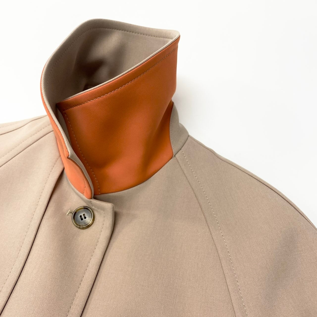 83c27 【美品】 theory luxe セオリーリュクス ロングコート トレンチコート ステンカラーコート スプリングコート レディース 女性用 03-3109609-339 36 ベージュ ポリエステル100％u02t