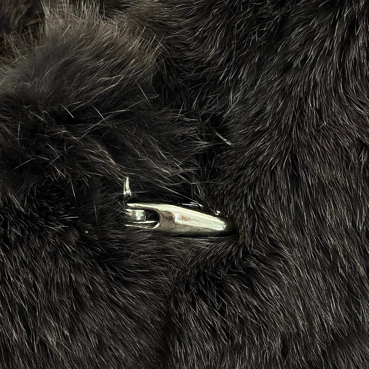 47e13 Rambulton 染め フォックス 肉厚ファーコート サイズM パープルグレー 本毛皮 Dyed Fox Fur Coatt18r