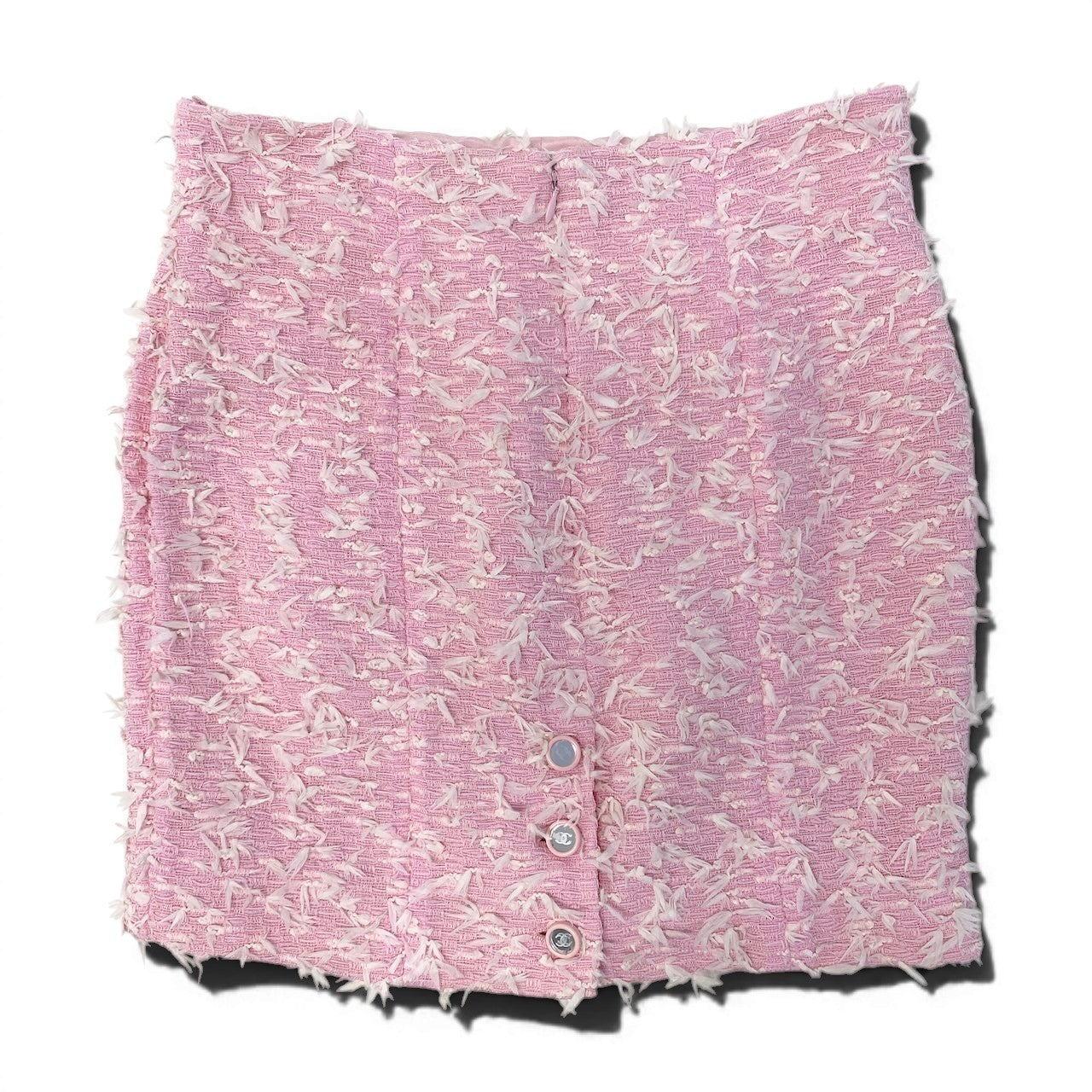 Ce27 CHANEL BOUTIQUE シャネル 1995年 ファンシーツイード ジャケット 4つポケット ココマーク ミラーボタン ピンク レディース 女性服tta1