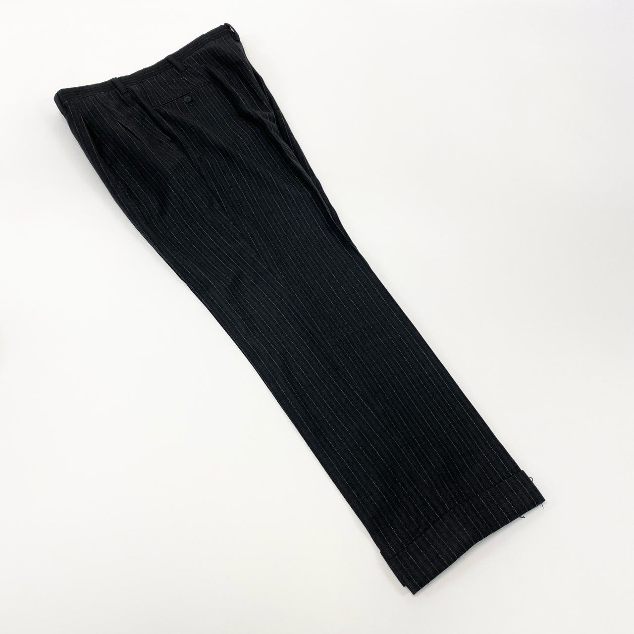 51Ⅼ2 Cesare Attolini チェザーレアットリーニ シングルスーツ セットアップ ストライプスーツ タイユアタイ 50 7R グレー系 ウール メンズ tie your tieu02t