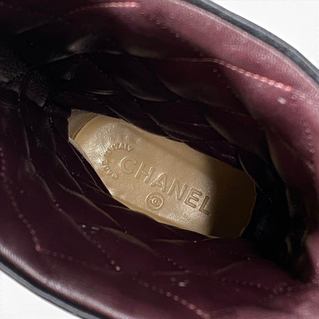 h12 CHANEL エンジニアブーツ ココマーク G26537 36 1/2サイズ ブラック レザー レディース 女性用k02i