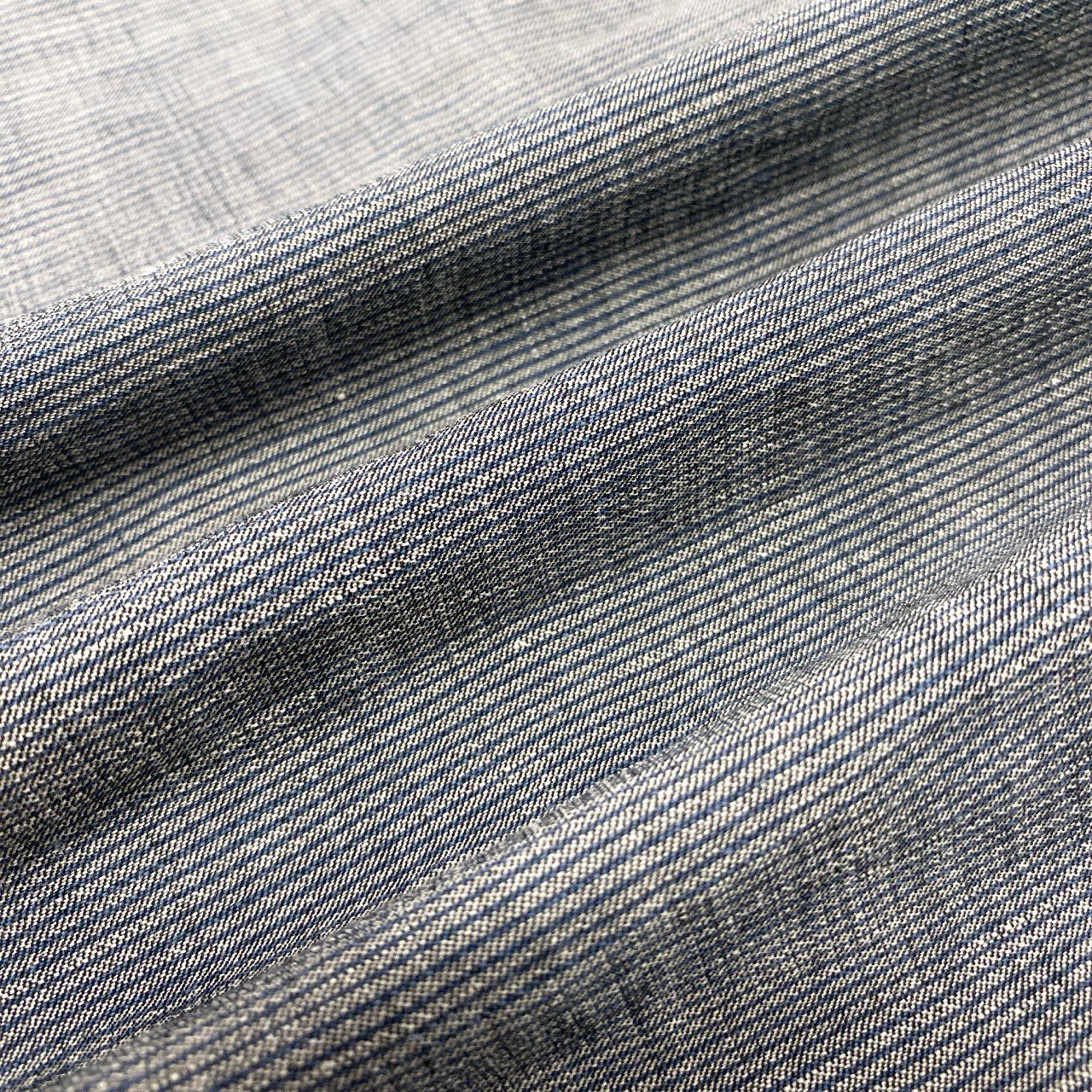 61k28 GIORGIO ARMANI ジョルジオアルマーニ 薄手ジャケット  ロング丈ジャケット リネン混紡 48 グレー ブルー メンズu02t