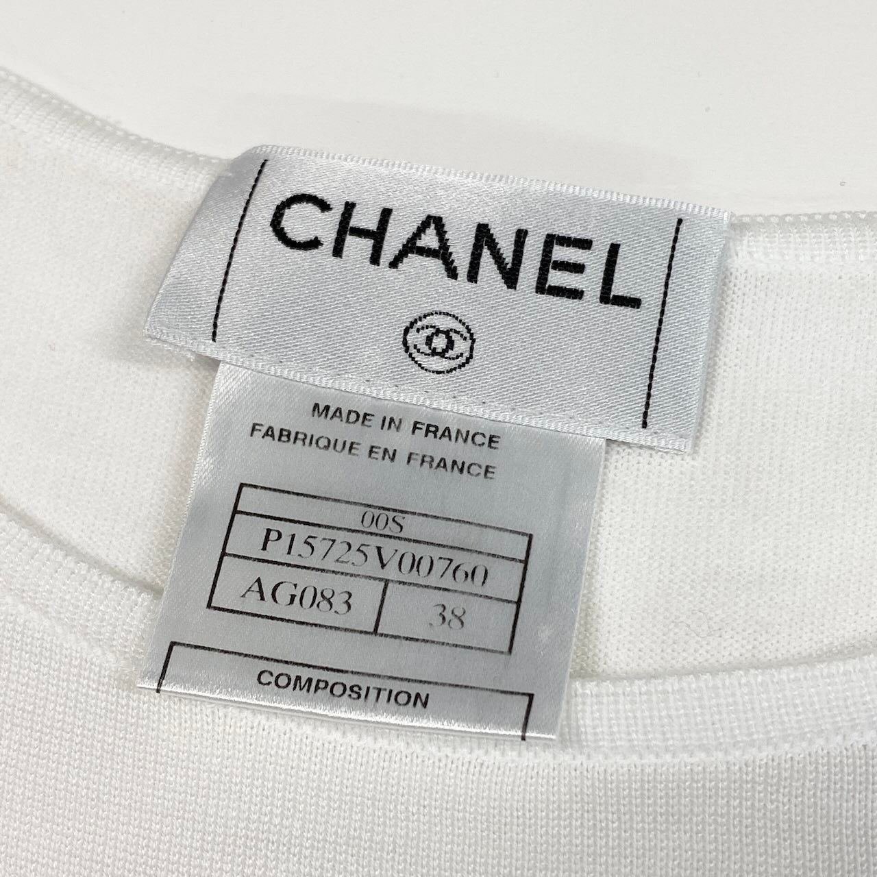 Ce7 CHANEL シャネル P15725 2000SS ココマーク タンクトップ サイズ38 ホワイト コットン100 レディースta1