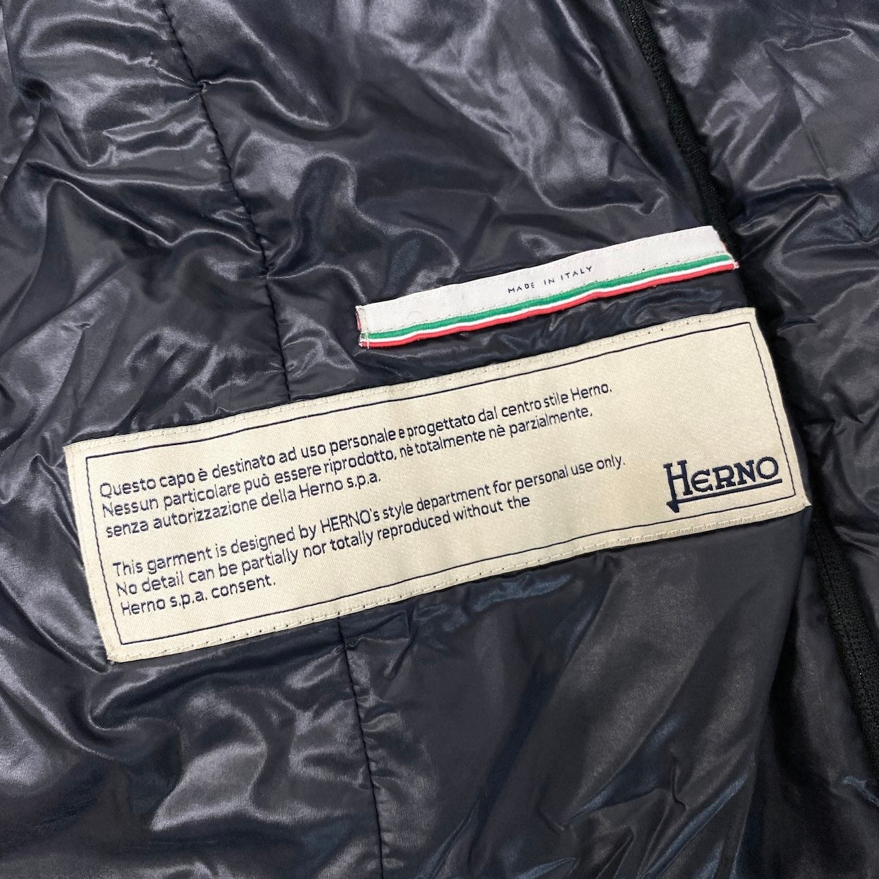 38h31 HERNO ヘルノ 2way レイヤード ダウンコート ダブルジップコート 異素材切替 サイズ38 ブラック レディースo07t