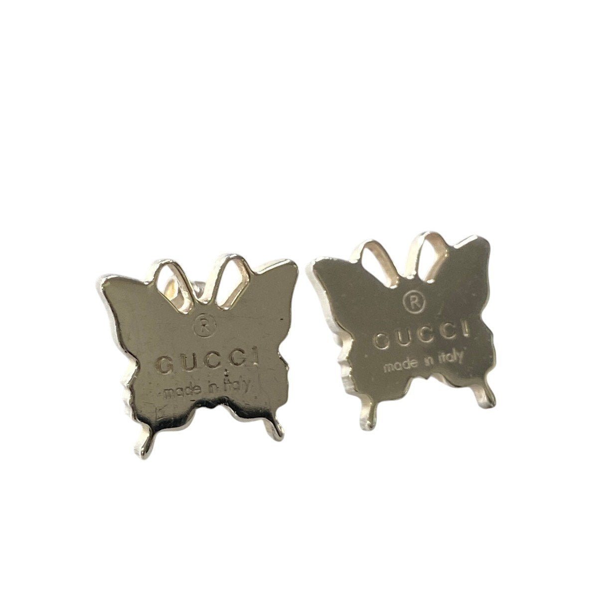 g31 GUCCI バタフライピアス シルバー Ag925 ジュエリー シルバー Ag925 レディース 女性用k02i