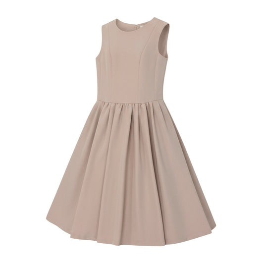 17k9 Aveniretoile アベニールエトワール ダブルクロスギャザー切替ノースリーブワンピース ドレス S940-003 34 ピンク レディースo07t