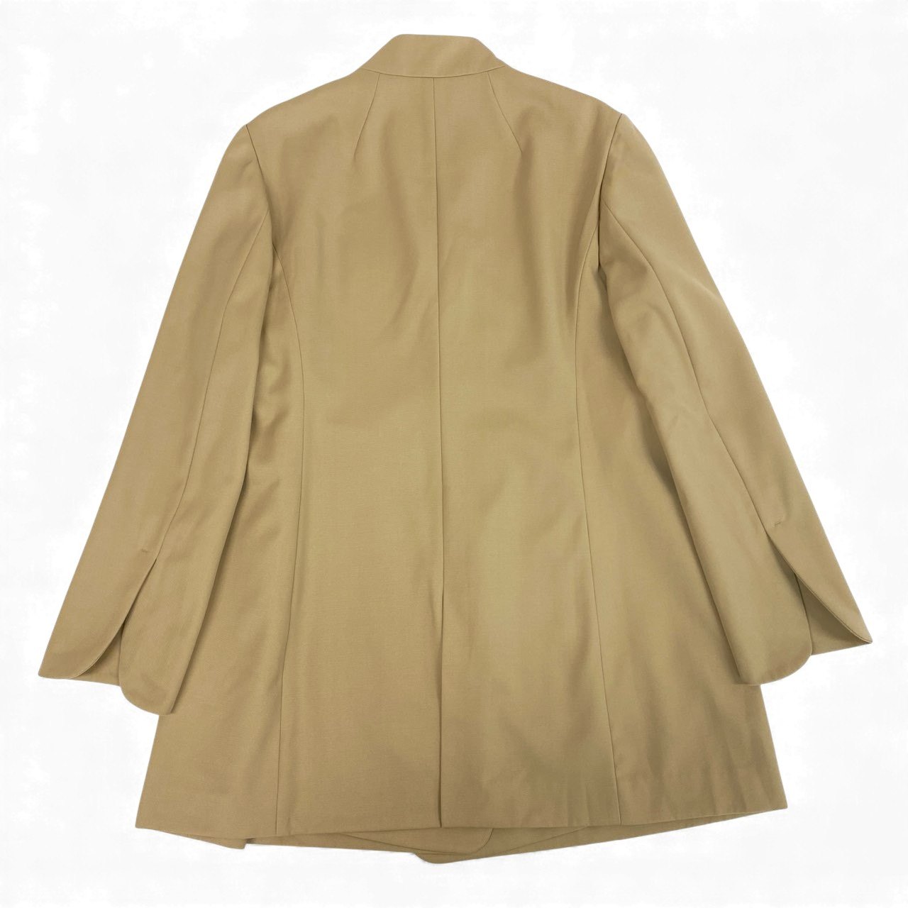 74k11 《美品》 Mame Kurogouchi マメクロゴウチ 23AW ウールギャバジンジャケット MM23FW-JK010 2 ベージュ Wool Gabardine Jackett18r