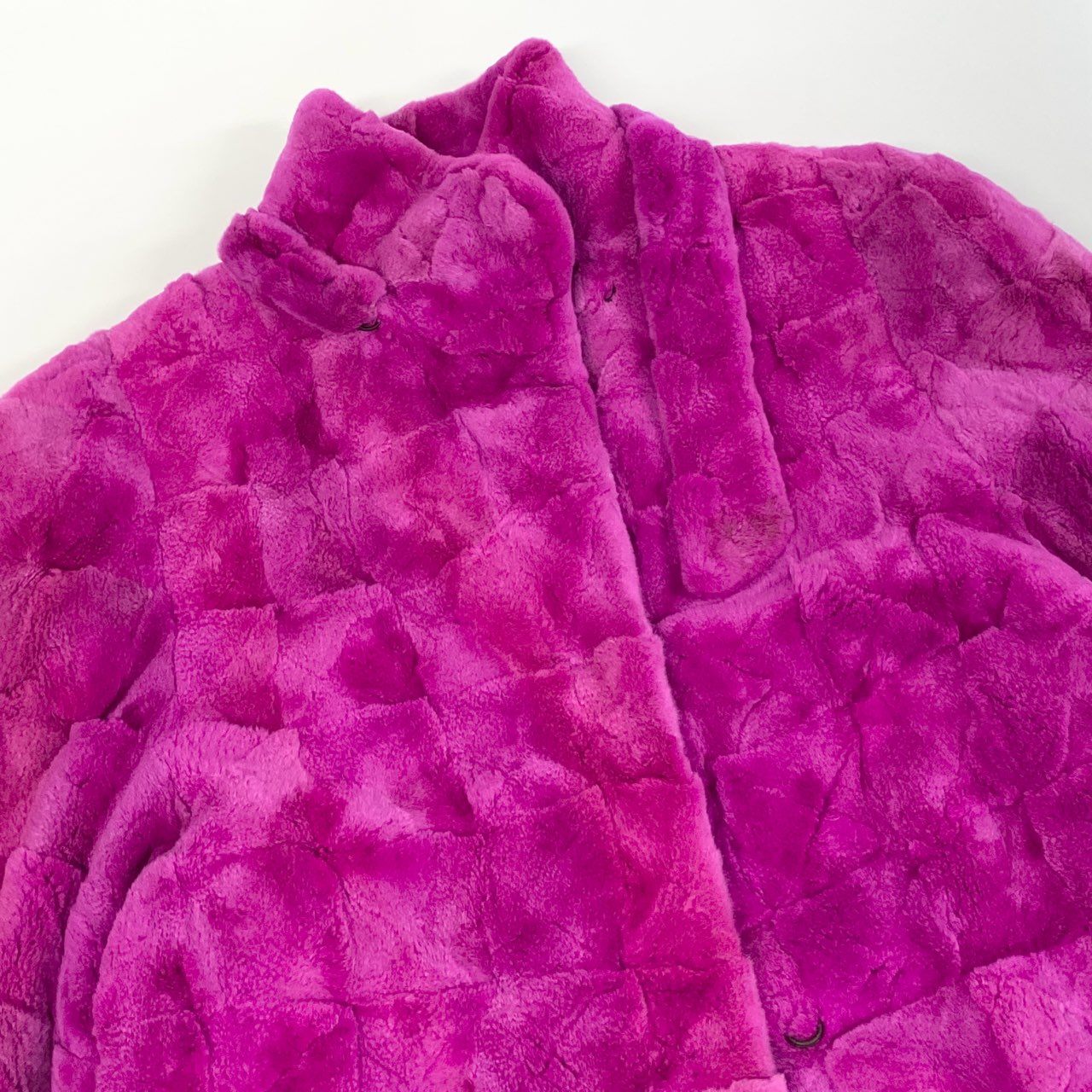 85k4 《超希少》 シェアード 染めミンク 超ロングコート 102cm ピンク 最高級本毛皮 MINK FUR COAT レアカラーt18r