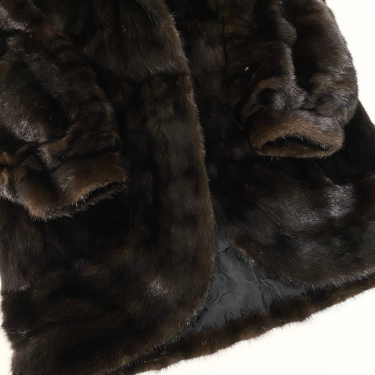 14d13 SAGA MINK サガミンク 金サガ ダークミンク ロングコート サイズF ダークブラウン 最高級本毛皮 Dark Mink Fur Long Coatt18r