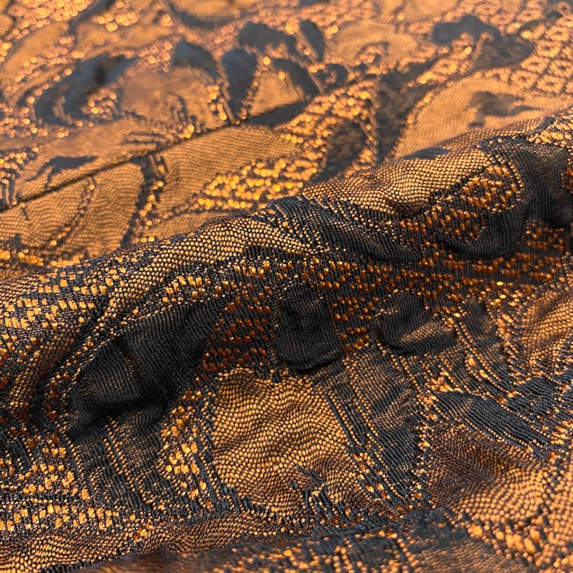 48c18 GIVENCHY ジバンシー Vintage ノーカラージャケット スクエアネック 花柄ジャケット アウター 13サイズ オレンジ レディース 女性用u02t