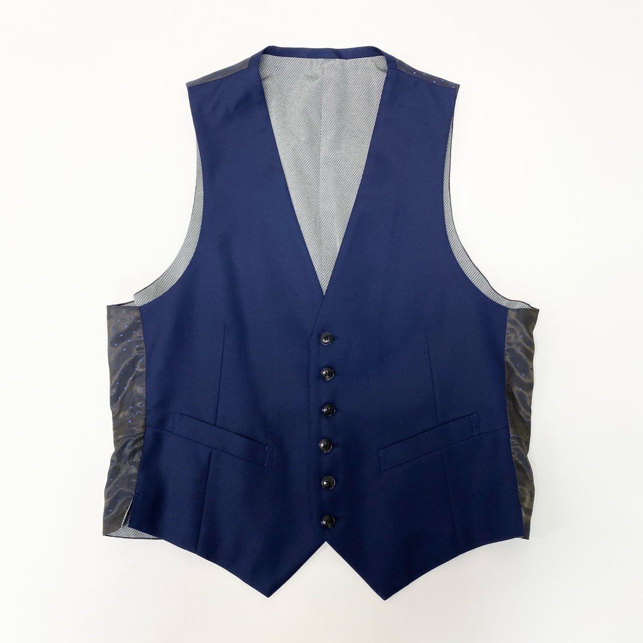 16a16 Loro Piana ロロピアーナ生地使用〇 3ピース スリーピース セットアップスーツ シングル 2B ビジネス フォーマル Super170`s  メンズ 紳士服 ネイビー ウールカシミヤu02t