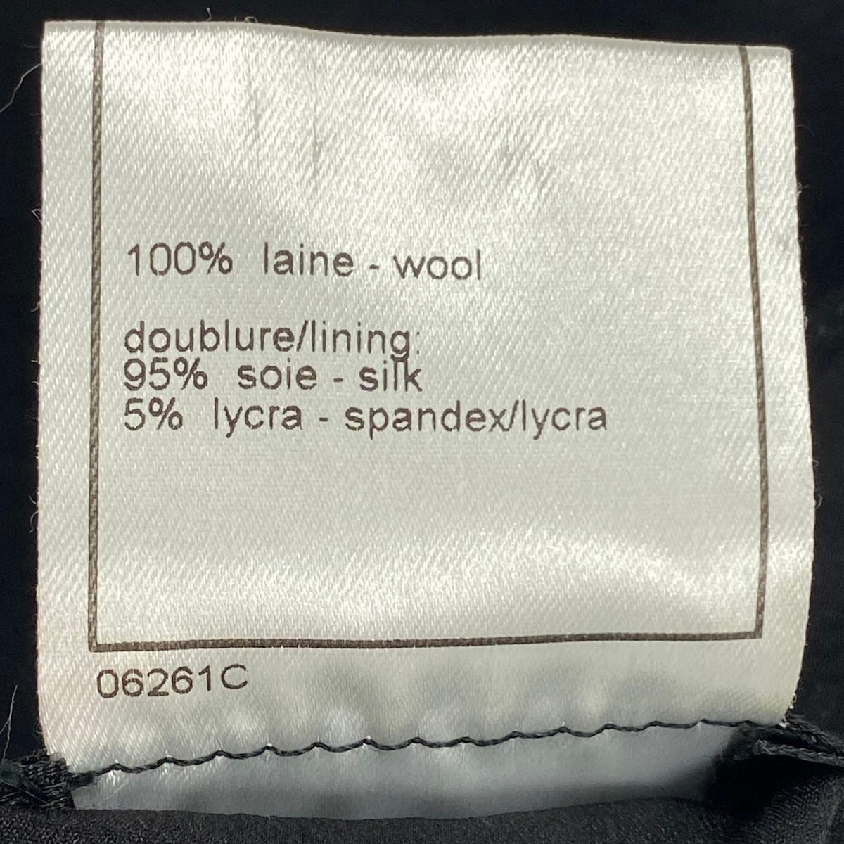 Ci21 CHANEL シャネル 1997 膝丈スカート フランス製 ボトムス P09690V03075 40 ブラック ウール レディースo07t