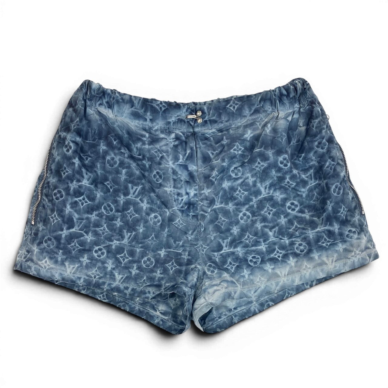 e7 LOUIS VUITTON ルイヴィトン モノグラム ハーフパンツ ショートパンツ FHPA22 38 ブルーu02t