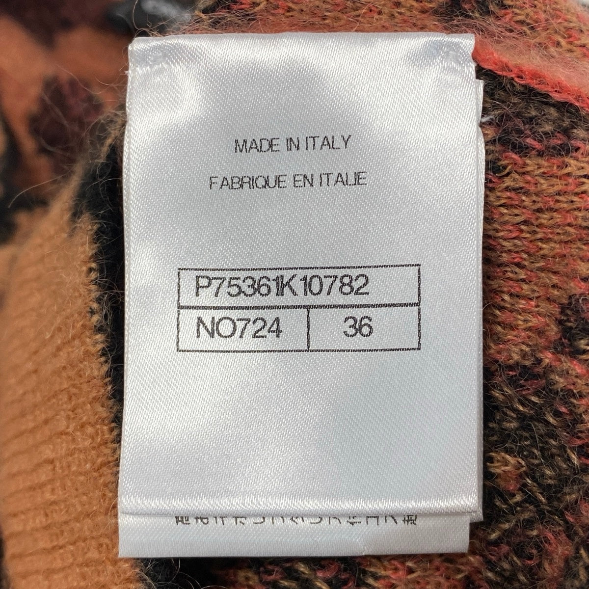 Ci4 【極美品】 CHANEL シャネル 2023AW ココマーク ニットセーター カシミヤ モヘヤ P75361 サイズ36 ブラウン レディースk02i