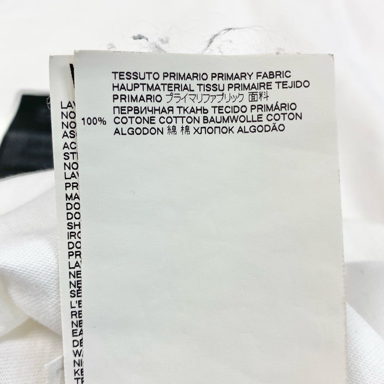 44b17 Martin Margiela マルタンマルジェラ 半袖Tシャツ コットンTシャツ ステレオタイプロゴ 50サイズ ホワイト コットン100％ メンズ 男性用u02t