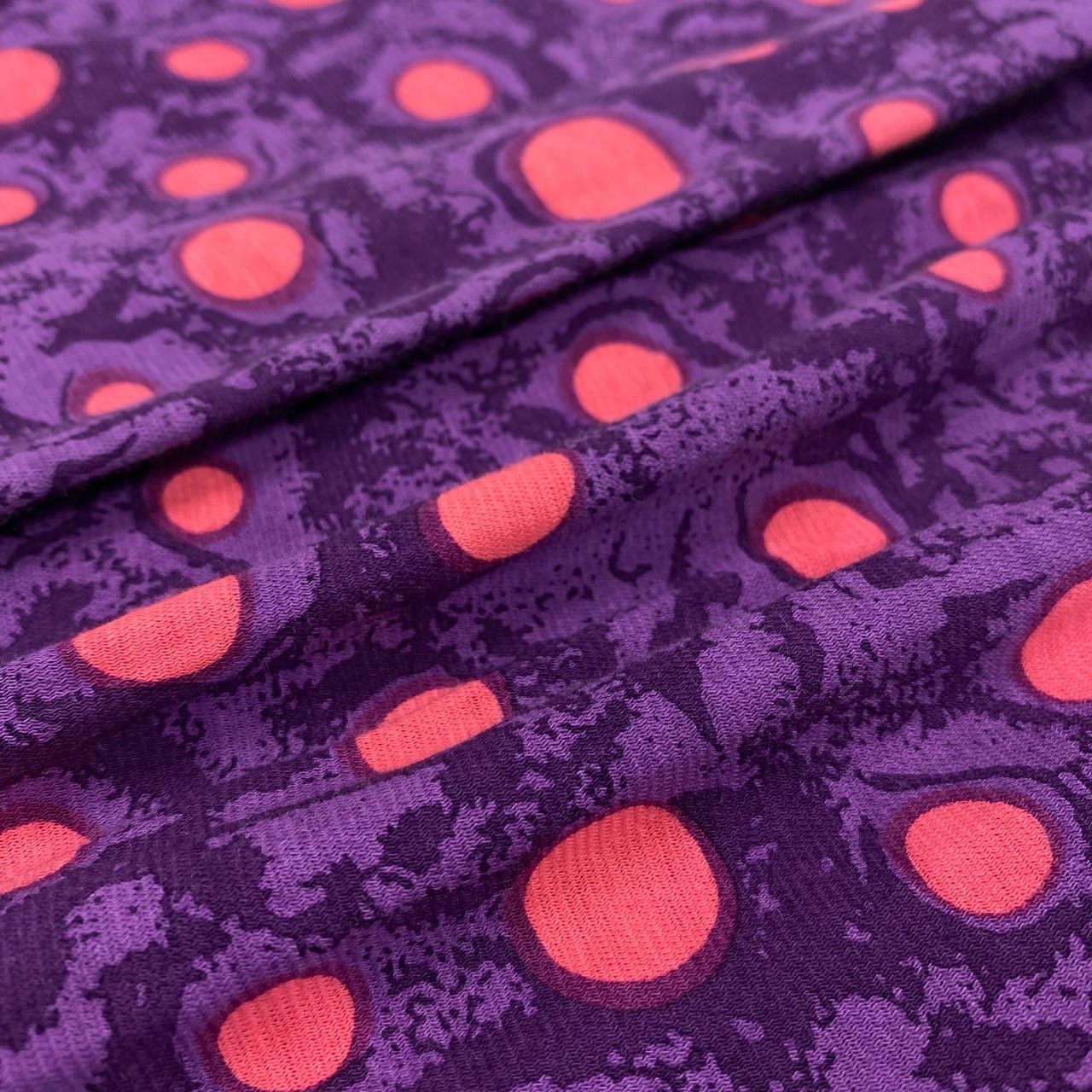 48k2 tao Comme des Garcons タオ コムデギャルソン 日本製 ドット柄 レギンス タイツ ボトムス AD2009 3E-T002 Sサイズ パープル コットン レディースo07t