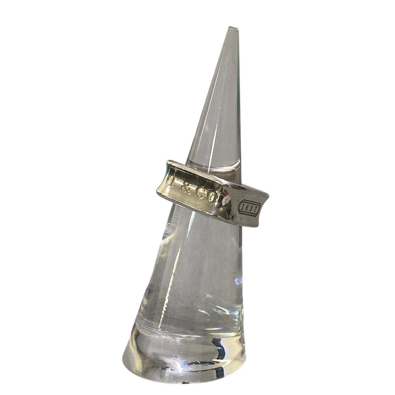 e16 TIFFANY＆Co. ティファニー 1837 スクエアリング 6号 シルバー 925 9.7g Square Silver Ring アクセサリー 指輪t18r