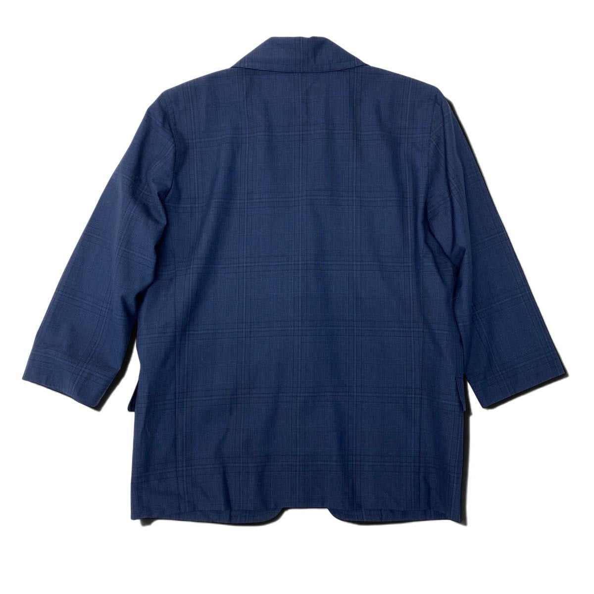 83h25 Miss Dior ミスディオール テーラードジャケット チェック柄 ウールブレンド サイズM ネイビー レディースo07t