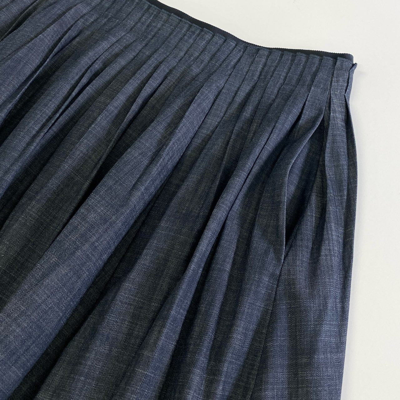 29j9 《美品》定価\71,500 FOXEY NEW YORK フォクシー ニューヨーク 24年モデル Georgia Skirt ジョージア スカート 44228 40 インディゴ 日本製