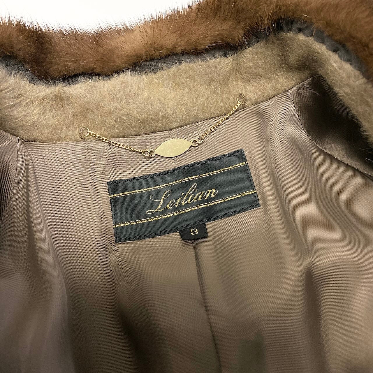 21c18 Leilian レリアン ミンクコート 毛皮コート アンゴラ混 ミンクファー 日本製 レディース 女性用 MV0508308 9 ブラウンu02t
