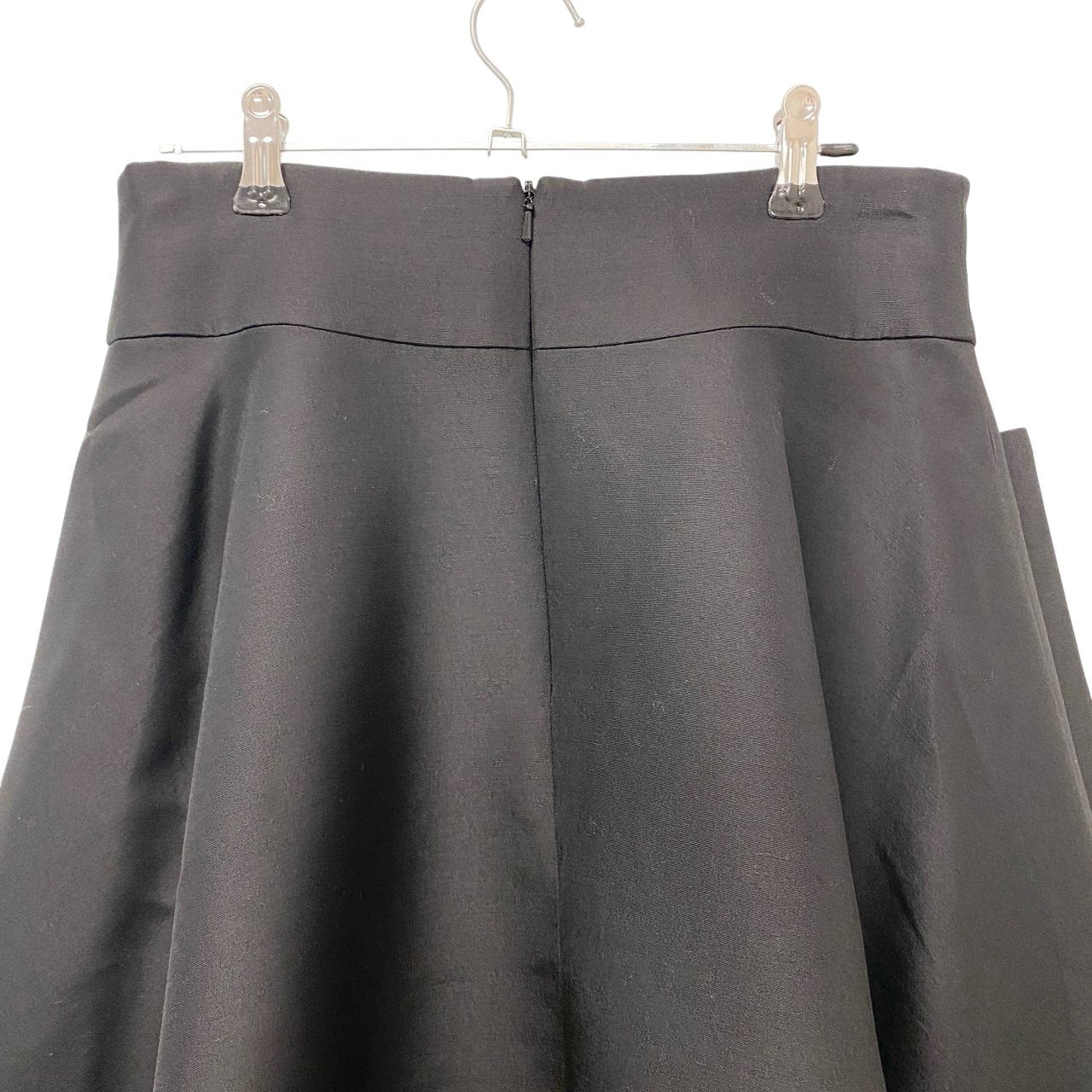 15c3 【未使用タグ付】 FOXEY フォクシー リッチグレー フレアスカート フロントボタン ウールシルク混 レディース 女性服 36558 サイズ40 ブラックu02t