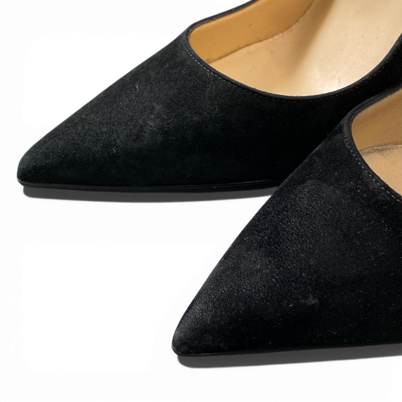 3a5 christianlouboutin クリスチャンルブタン ハイヒールパンプス ピンヒール シューズ スウェード 37サイズ ブラック レディースk02i