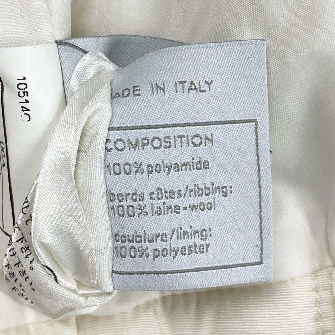 Cb15 CHANEL シャネル スポーツライン 2000 ニット切り替え 中綿ジャケット アウター ココマーク P16399 36 ホワイト グレー レディースta1