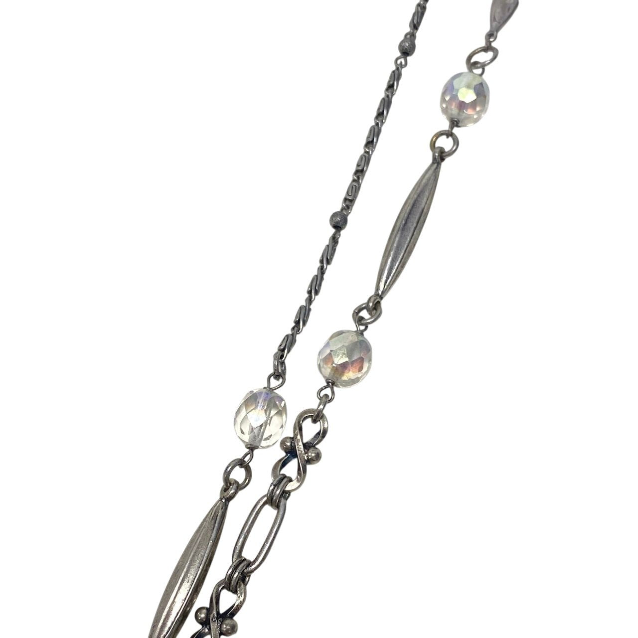 g16④ 《 3本セット 》 Mariana マリアナ 天然石 × クリスタル ビジューネックレス アクセサリー ジュエリー アンティークt18r
