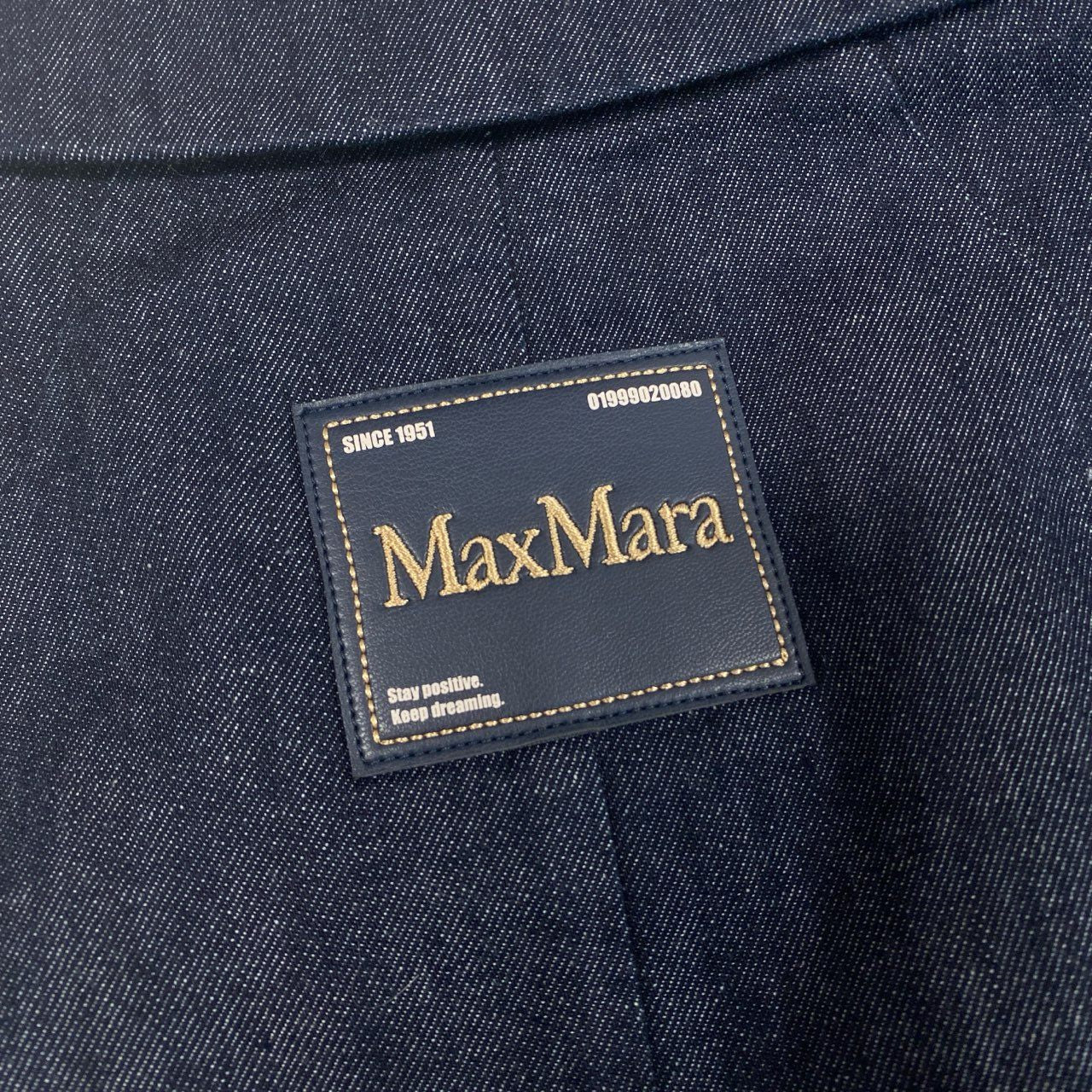 6b12【美品】’S Max Mara エスマックスマーラー 25SS ジレコート デニムジレワンピース 36サイズ インディゴ レディース 女性用u02t