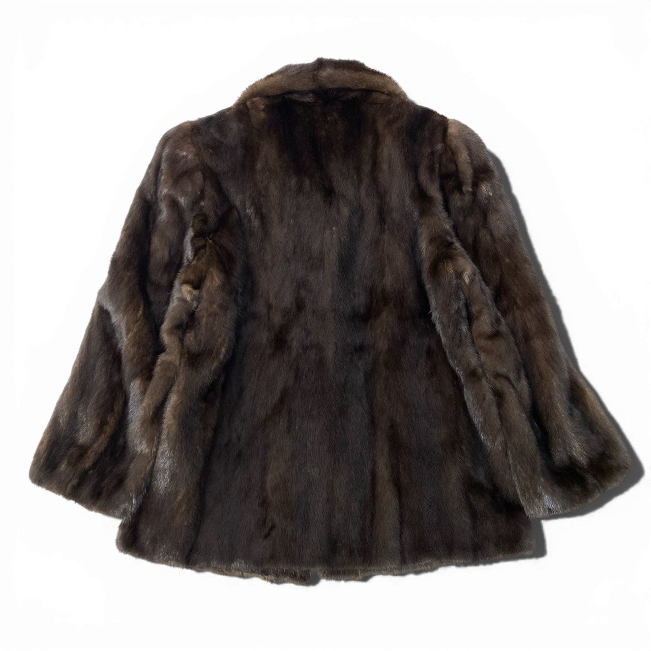 26c14 Yamaoka デミバフミンク ファーコート サイズ13 ブラウン 本毛皮 Mink Fur Coat 毛質◎ リアルファーt18r