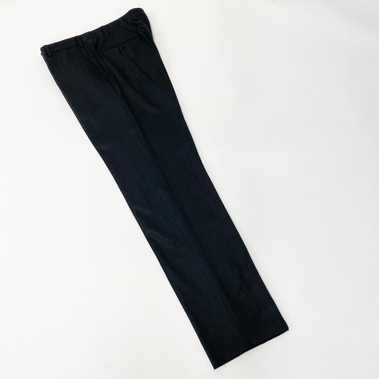 2c29 ARMANI COLLEZIONI アルマーニコレツィオーネ T LINE セットアップスーツ シングルスーツ 2B ストライプ柄 メンズ 紳士服 ビジネス フォーマル イタリア製 50 ブラック ウール100％u02t