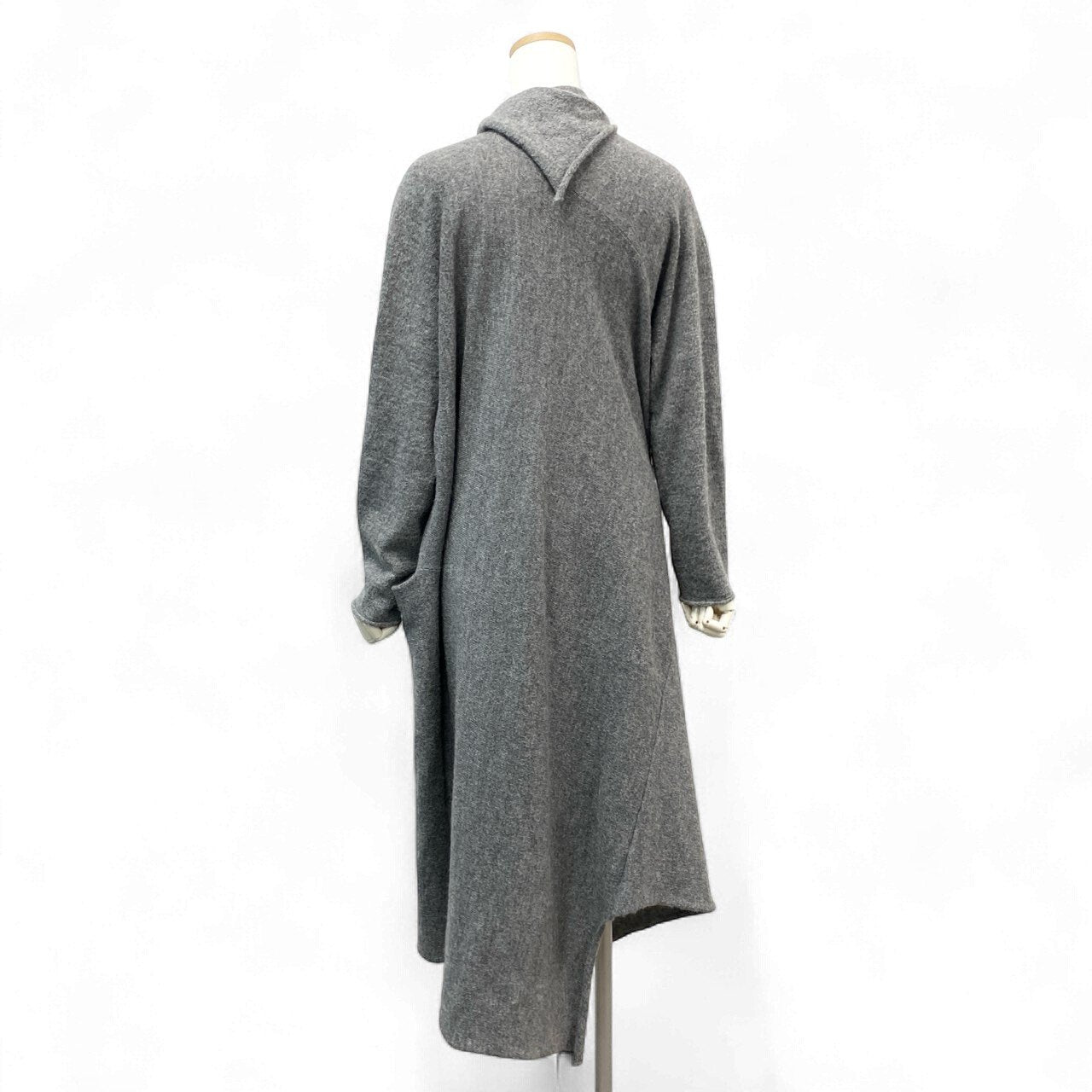 38k16【美品】JURGEN LEHL Babaghuri ヨーガンレール ババグーリ ニットカーディガン ロングカーディガン ニットセーター J0574KC611 Mサイズ グレー レディースu02t