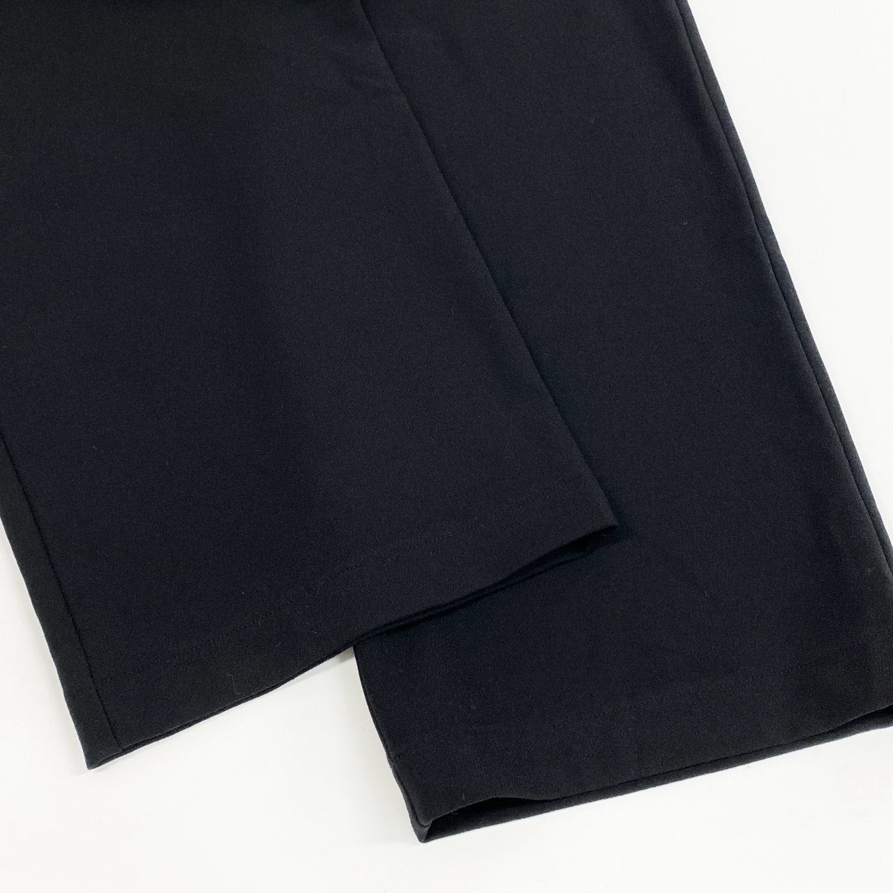 60j27《極美品》Y's for Living ワイズフォーリビング ワイドスラックス パンツ ボトム 裏起毛 日本製 ブラック メンズu02t