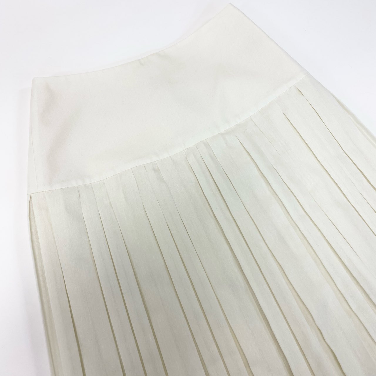 21k14【美品】THE ROW ザ ロウ プリーツスカート ロングスカート 4958-W1749 0サイズ アイボリー レディースu02t