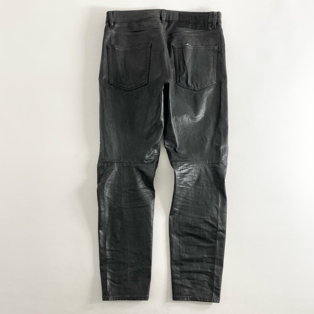 82h13 DIESEL ディーゼル ペンキ加工 D-STRUKT デニムパンツ ジーンズ サイズ32 ブラック×グリーン メンズ