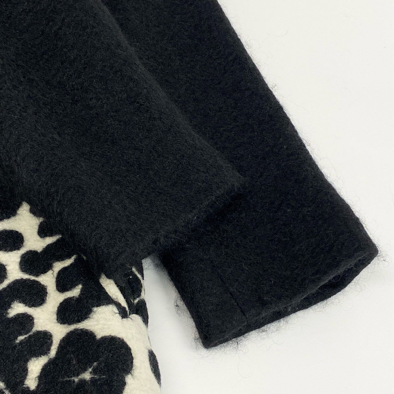 82k28 TOKUKO 1er VOL トクコプルミエヴォル ウールコート ロングコート ドッキングデザイン Aライン アウター 9 ブラック レディースu02t