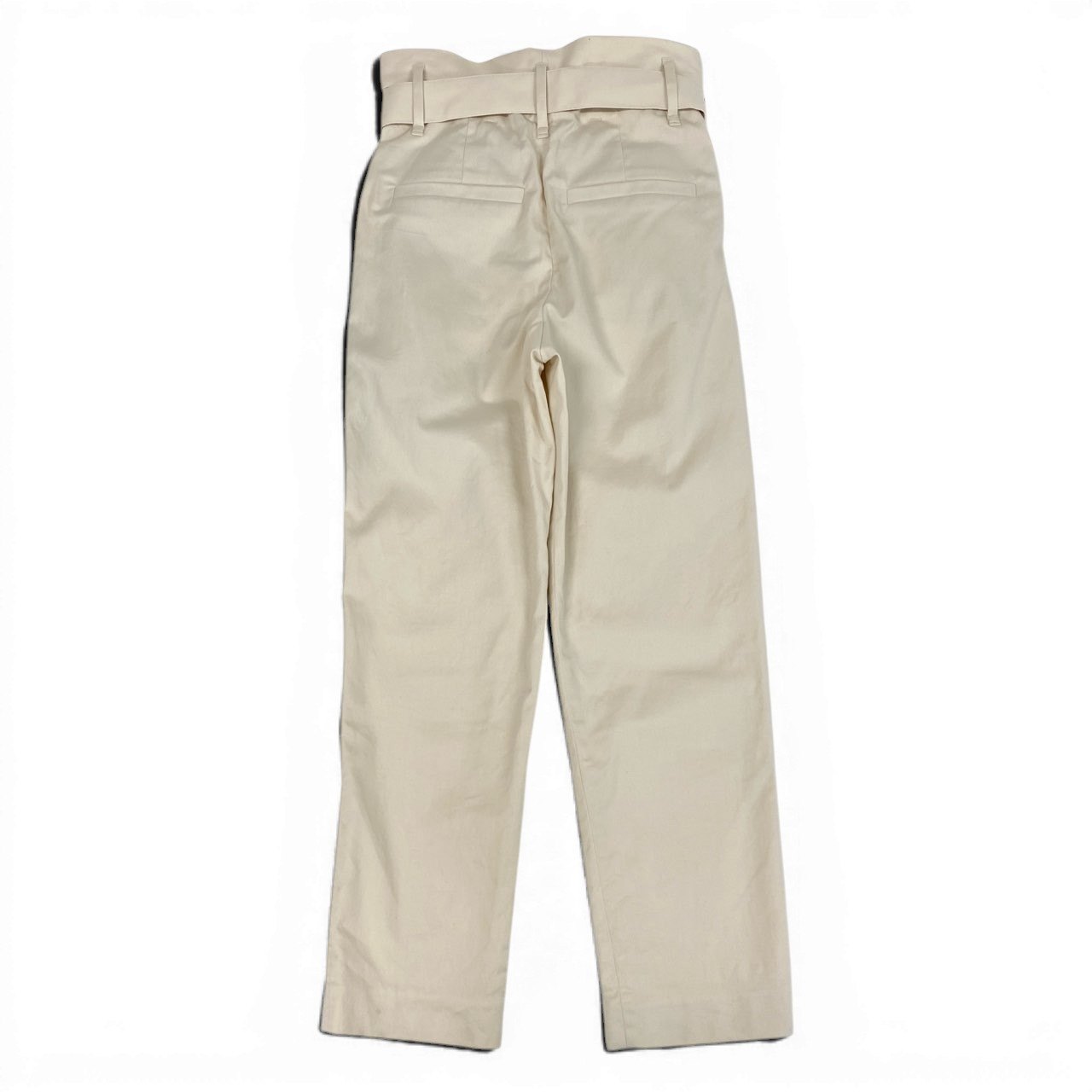 39d14 BRUNELLO CUCINELLI ブルネロクチネリ ベルテッドパンツ ハイウエストパンツ 34 アイボリー レディースu02t