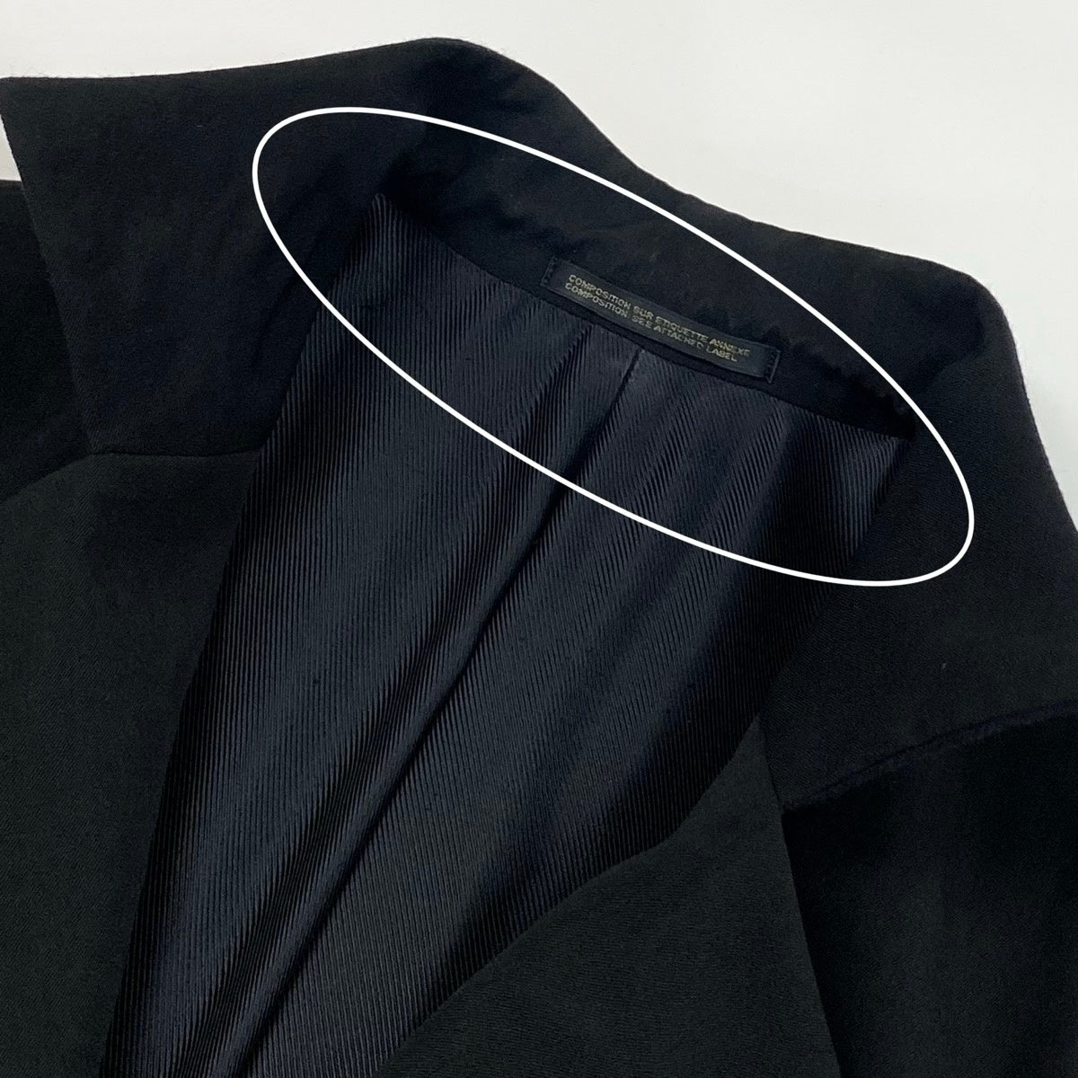 Mf29 Yohji Yamamoto ヨウジヤマモト ウールギャバジン テーラードコート Wool Gabardine Tailored Coat サイズM ブラックt18r