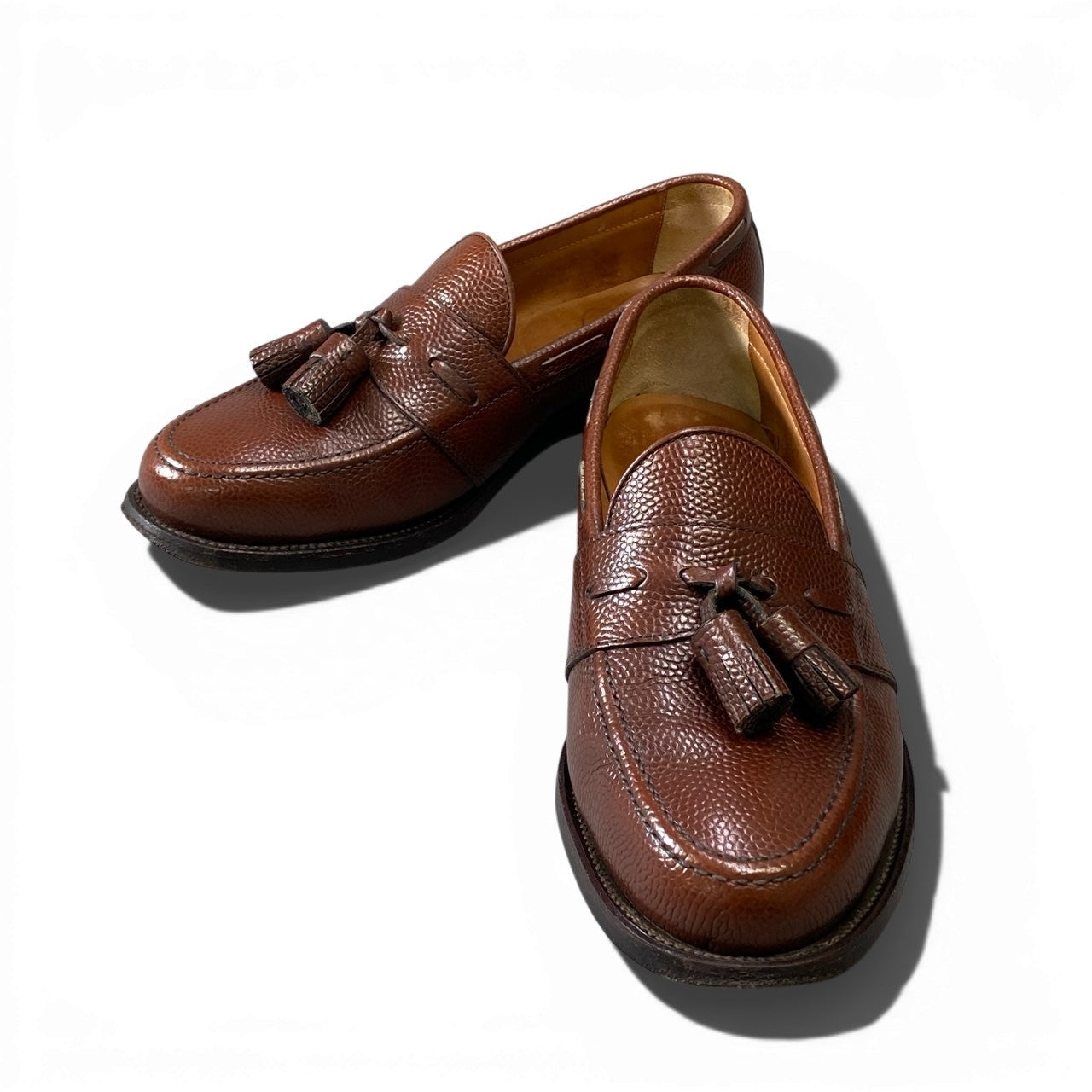 1a6 SCOTCH GRAIN スコッチグレイン HIROKAWA グッドイヤー製法 タッセルローファー レザーシューズ 革靴 25EE ブラウン レザー メンズ 男性用k02i