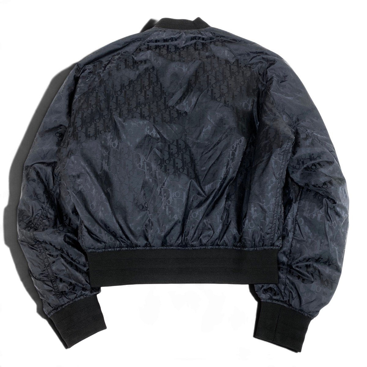 j13 【極美品】DIOR Homme ボンバージャケット オブリーク リバーシブル 46サイズ ブラック ポリエステル100％ メンズ 男性用k02i