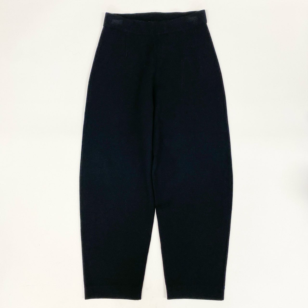 5i12 Max Mara マックスマーラ ニットパンツ リラックスパンツ ボトムス S ブラック レディースu02t